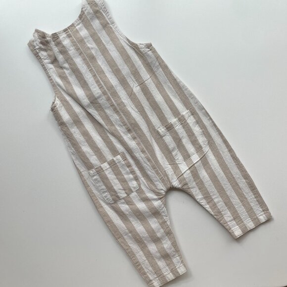 Rylee + Cru Sleeveless Striped Romper - Picture 2 of 5